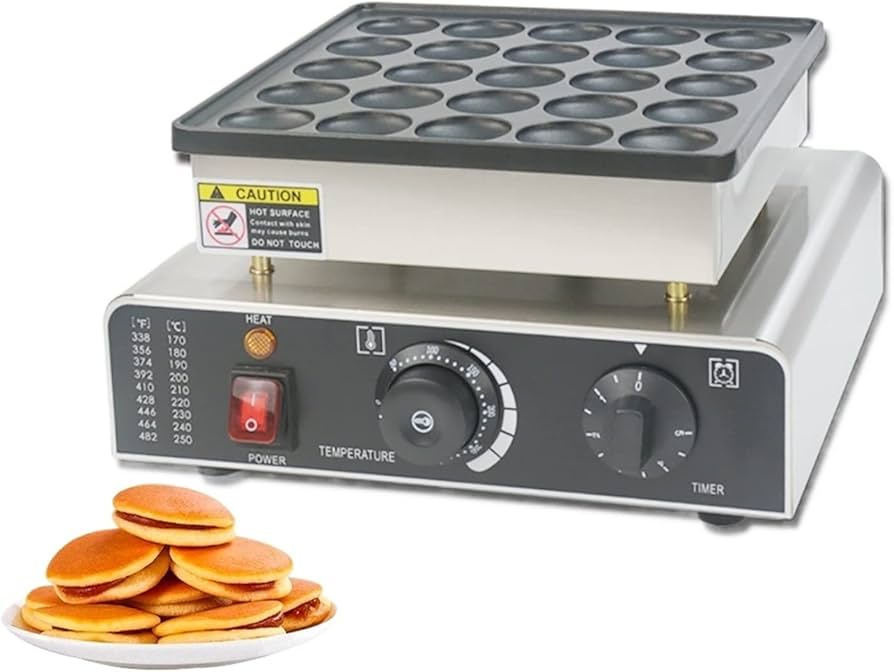 25 Holes Round Shape Poffertjes Grill
